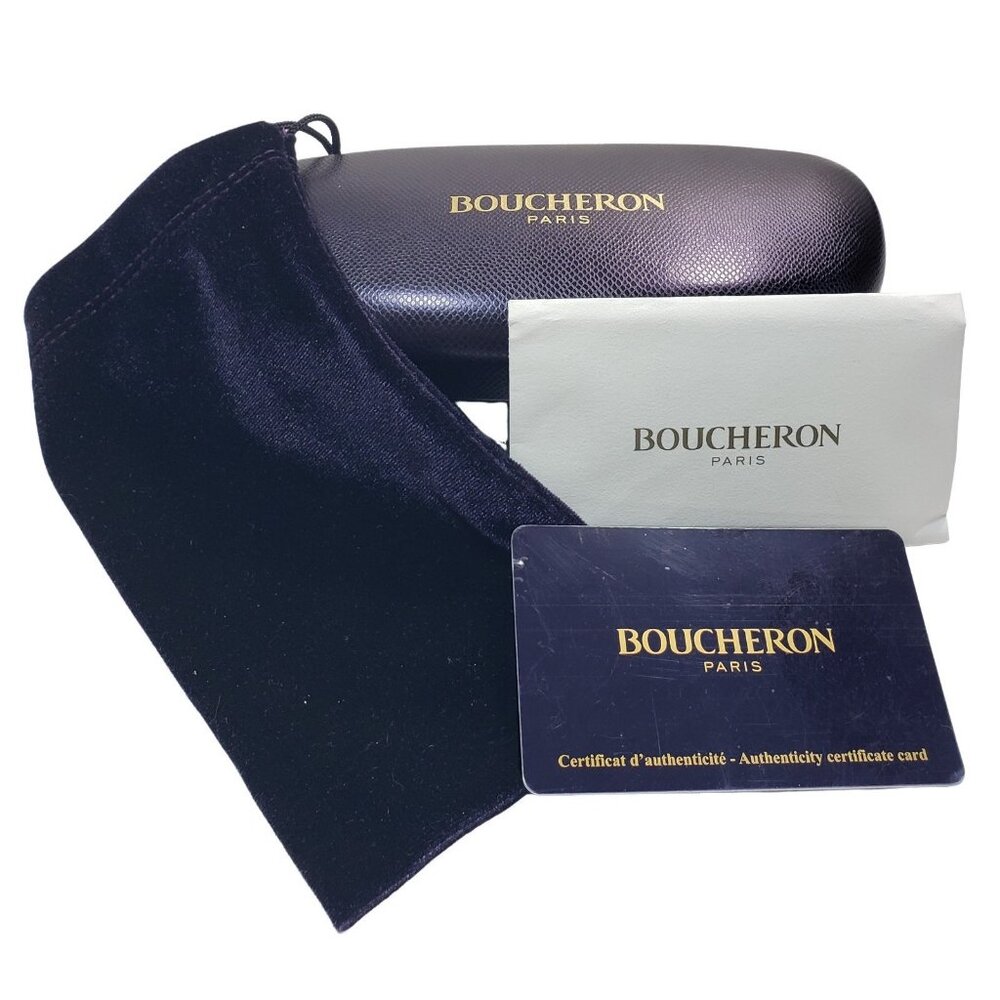 Boucheron Paris Case for Sunglasses with drawstring bag & authenticity card
